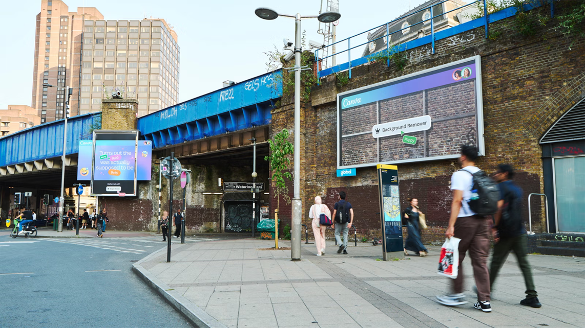 Canva clever billboards on the streets