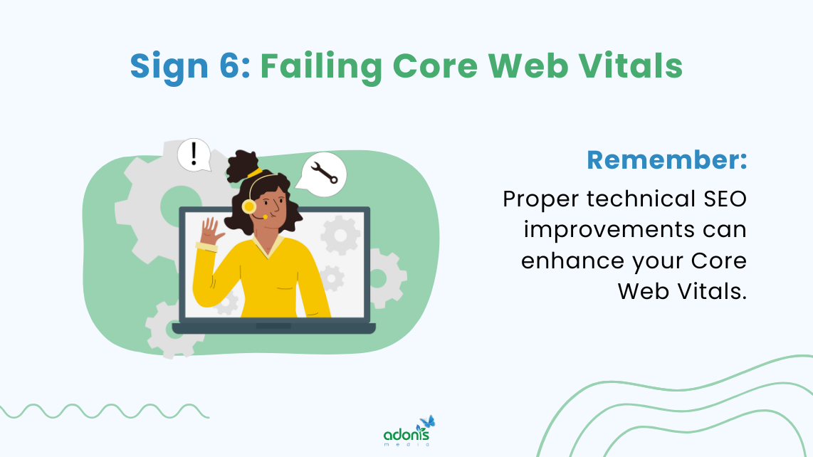Sign 6: Failing core web vitals