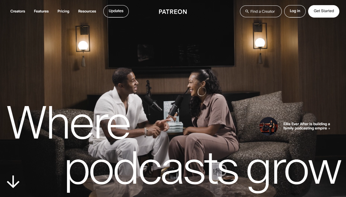 Patreon website